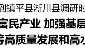 省委书记刘宁到镇平县、淅川县调研