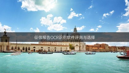 征信报告OCR识别软件评测与选择