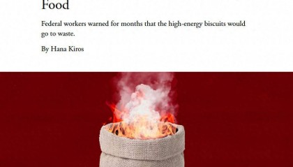 美媒：美国下令焚烧销毁500吨援助食品