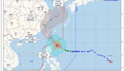 上海明后天将有大暴雨，或为1981年以来11月最大降雨
