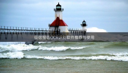 征信报告OCR识别软件推荐与使用