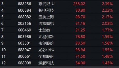 中芯国际、华虹公司业绩超预期！芯片ETF高开1.66%