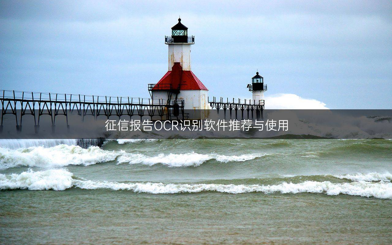 征信报告OCR识别软件推荐与使用