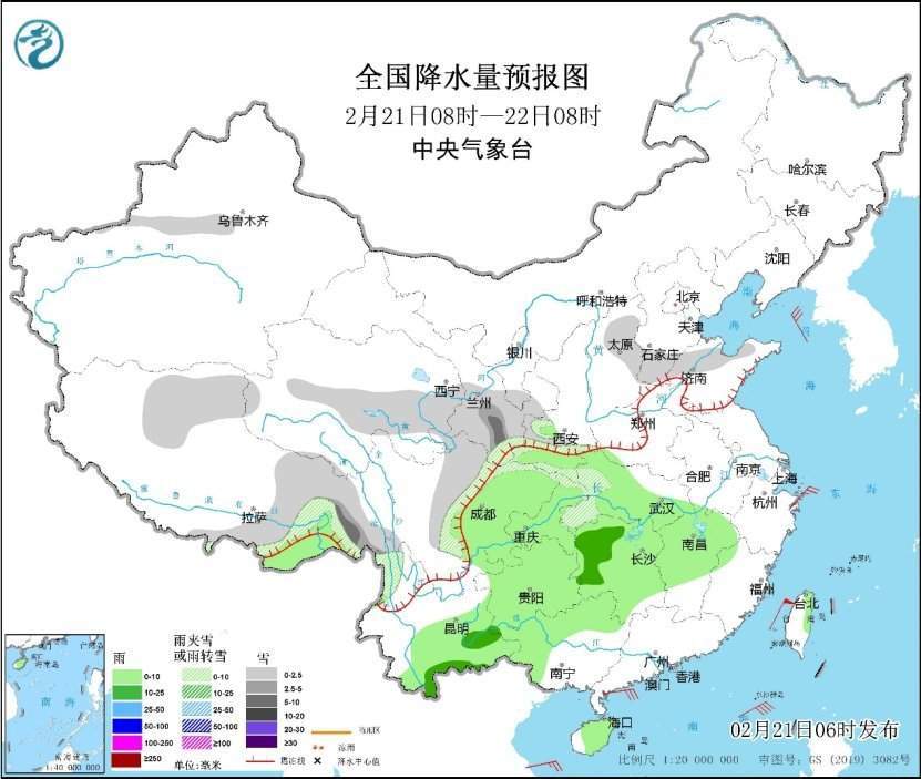 中央气象台：南方地区仍多阴雨天气，26日前中东部气温偏低注意保暖