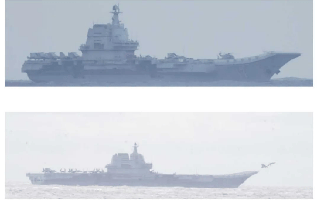 日舰大波号“横切”山东舰，台海局势再添变数，日本对华军事意图暴露无遗！